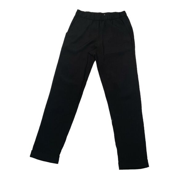 H&M Women’s Black High Waisted Pants Skinny Pockets Size 4 Pleated Front - Picture 1 of 16